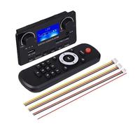 Xnuiasqe 1 Ensemble de Carte de Décodeur MP3 Bluetooth 5.0 Prenant en Charge L'Enregistrement Mains FM DC 12 V MP3 WMA WAV Ape FLAC Carte D'Amplificateur Audio en Plastique Noir