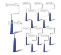 Xnuiasqe 12 Cadres de Rouleau de Peinture pour Murs, Plafonds, Petites Surfaces, Bords et Coins, Bleu