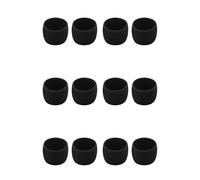 Xnuiasqe 12 Pièces Séries Vélo Guidon Bande de Fixation Boucles Vélo de Route Poignée Grip Wrap Anneaux Vélo de Cintre Sangle Ceinture Attacher Manches Noir