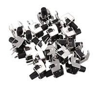Xnuiasqe 20 pieces Momentary Angle droit Tactile Tact Bouton poussoir 6 x 6mm x 8mm