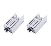 Xnuiasqe 2X AC 220V 10000W SCR Régulateur de Tension Gradateur LED Contrôleur de Vitesse du Moteur Thermostat Gradateur Alimentation