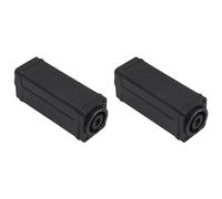 Xnuiasqe 2X Adaptateur Coupleur Speakon 4 Broches NL4FC, Connecteur Droit pour sur Panneau de Haut-Parleur Audio.