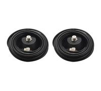 Xnuiasqe 2X Antenne de Voiture Mobile Toit Magnétique Base de 5M 16,4 Pieds RG58 Câble Coaxial UHF Mâle