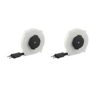 Xnuiasqe 2X Câble D'Alimentation Rétractable Automatique 102 X 18,5 mm 220 V pour Camping, Compatible avec Prise UE.