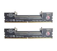 Xnuiasqe 2X Carte Adaptateur Mémoire DDR5 pour Ordinateur Portable vers Ordinateur de Bureau - Extension de Mémoire pour Ordinateur Portable vers PC avec Alimentation Stable