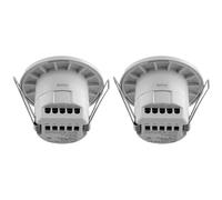 Xnuiasqe 2X Nouveau Détecteur de Mouvement Infrarouge PIR Intelligent Encastré 24-265 V pour Éclairage de Couloir, D'Escalier et de Parking