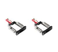 Xnuiasqe 2X SSD de 3,5 Pouces à 5,25 Pouces Bay Tray Disque Dur Montage Support Adaptateur Cadre Convertisseur pour Ordinateur PC