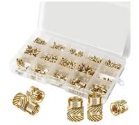 Xnuiasqe 362 Inserts D'Écrou, Inserts Filetés M2/M3//M5/M6, Outil D'Insertion de Réglage Thermique, Écrou D'Encastrement Thermique Moleté à Filetage et Facile à Installer