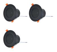 Xnuiasqe 3X Haut-Parleur de Plafond 3 Pouces 10 W, Étanche à L'Humidité, Gamme Complète, avec Couvercle, Système Audio Domestique Tendance, Noir