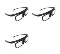 Xnuiasqe 3X Lunettes 3D à Obturateur Actif DLP Link, Rechargeables par USB, pour Projecteur DLP Home Cinéma, Ne Conviennent Pas à Les Téléviseurs