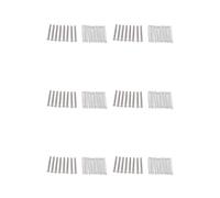 Xnuiasqe 48 Pieces M3x30MM Pick-Up de Guitare Electrique de Humbucker Reglage L'Hauteur Vis et Ressort - Argent