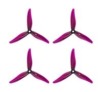 Xnuiasqe 4PCS 51377 5 Pouces Hélice 3 Pales CW + CCW FPV Hélice pour Drone RC FPV Racing Compatible avec Les Moteurs 2207 A