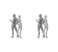 Xnuiasqe 4x Figurines de Dessin pour Artistes, Figurine Articulée, Petite Figurine de Dessin, Figurine en Stop Motion pour Croquis B