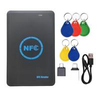 Xnuiasqe 5 Fréquence RFID Smart Chip Duplicator 5xCuid Keychain NFC Reader Copier IC/ID 13.56M 125K / HID 125K Token Writer Clone