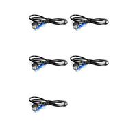 Xnuiasqe 5X Câble d'alimentation pour Éclairage de Scène Powercon Plug 1,5 M, Cordon D'Éclairage LED DMX512 à 3 Conducteurs, Cordon d'alimentation pour Aviation, Prise UE