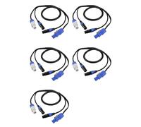 Xnuiasqe 5X Câble D'Alimentation XLR 3 Broches Powercon de Haute Qualité, 1 M, DMX512, pour Éclairage de Scène et Écran LED.