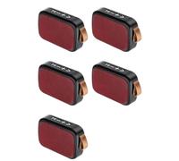 Xnuiasqe 5X Enceintes Portables D'Extérieur Bluetooth Mini Haut-Parleur sans Colonne 3D Stéréo Lecteur de Musique HiFi Boîte de Son Noir et Rouge