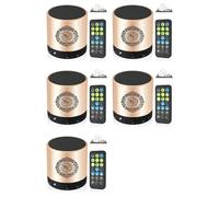Xnuiasqe 5X Haut-Parleur Musulman du Coran, Traduction Intelligente du Coran Petite Télécommande Portable Bluetooth MP3 FM Lecteur If Ramadan Hajj Cadeaux