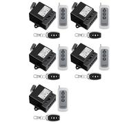 Xnuiasqe 5X Interrupteur Marche / DC12V-24V, Actionneur Linéaire à Télécommande, Courant 10A, Portée de 165 Pieds, Actionneur Linéaire avec Télécommande