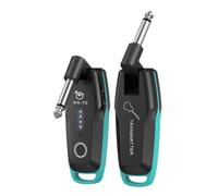 Xnuiasqe -70 Système de Guitare sans UHF Système de Guitare sans Émetteur-Récepteur sans pour Guitare Électrique Multi-Canaux Pièces D'Instruments de Musique Vert