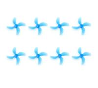 Xnuiasqe 8 Pièces D51 2020 Hélice 4 Pales 2x2x4 2 Pouces 1,5 mm PC Hélice pour RC FPV Racing Freestyle OddityRC Tinywhoop Drone C