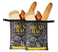 Xnuiasqe à Pain en Cire d'abeille Réutilisables 2 Pièces Grande Capacité Sac de Stockage pour Pain au Levain avec Doublure pour Garder la Fraîcheur du Pain Fait Maison.