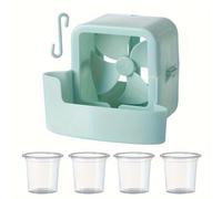 Xnuiasqe Accessoire de Refroidisseur D'Été pour Modèles de Ventilateur de Sol Électrique Kit de Refroidissement de la Tête de Glace Portable pour Bleu Efficace Sans Électricité