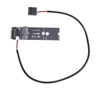 Xnuiasqe Adaptateur convertisseur de clé NGFF M.2 A+et vers port SSD PCI-e NVMe pour carte sans WiFi BT AX200 AX210 8265 7260AC