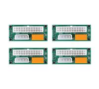 Xnuiasqe Adaptateur d'alimentation multiple double bloc d'alimentation 4 pièces, connecteur Add2Psu ATX 24 broches A 4 broches pour BTC Miner