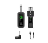 Xnuiasqe Adaptateur de Microphone sans de 6,35 mm UHF Système de Convertisseur de Microphone Câblé à 6,35 mm vers Le Système de Convertisseur de Microphone sans