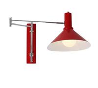 Xnuiasqe Applique Murale Pliable en Métal - Applique Moderne à Bras Articulé Pliable pour Chevet et Bar, Lampe Extensible Minimaliste Rouge