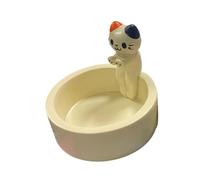 Xnuiasqe Bougeoir avec Chaton en Résine Bougeoir Parfumé Mignon Chaton Chandelier pour Aromathérapie Cadeau B