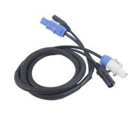 Xnuiasqe Câble Powercon Combinaison de Prise Powercon et de Ligne de Signal XLR pour Le Transit du Signal de Connexion d'alimentation Lumineuse (A)