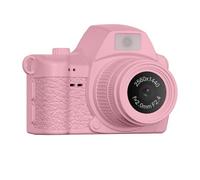 Xnuiasqe Caméra Mini Numérique Rétro Micro 2K Fonction D'Enregistrement Vidéo Style Porte-Clés Caméscope Portable pour Étudiants Pendentif Rose