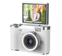 Xnuiasqe Caméra Numérique Compacte et Petite 4K 48MP, Caméscope avec Zoom 8X, Enregistreur avec Écran Flip pour Adultes, Adolescents et Débutants.