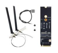 Xnuiasqe Carte WiFi M.2 A Nvme NGFF M.2 A+et clé pour convertisseur adaptateur de port SSD PCI Express F-pour carte AX200 AX210 8265 7260AC