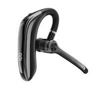 Xnuiasqe Casque sans avec Double Microphone Bluetooth Écouteur ENC Casque Antibruit pour la Conduite Professionnelle Facile à Utiliser Noir