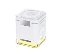 Xnuiasqe Chargeur de Chargeur sans Magnétique Pliable de Chargeur de Cube avec Lumières Nocturnes Blanches