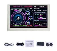 Xnuiasqe Châssis Sous-écran USB-C 5 Pouces Ordinateur IPS Carte Graphique Moniteur de Température Cadre Blanc