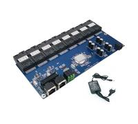 Xnuiasqe Commutateur Fibre Optique Gigabit 8 SC 2 1000M RJ45 Gigabit Ethernet Switch Media Converter 5V3A A Prise UE