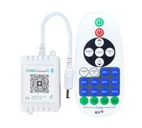 Xnuiasqe Contrôleur LED Bluetooth Intelligent à Commande par Application avec Variateur et Télécommande 23 Touches pour Bande LED Monochrome DIY.