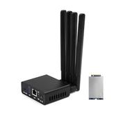 Xnuiasqe Convertisseur Ethernet Gigabit 5G M.2 vers 2,5G, Boîtier 5G M.2 vers USB 3.0 Type-A avec Antenne et Module 5G, Convertisseur Ethernet Gigabit 5G M.2 vers 2,5G