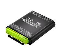 Xnuiasqe Convertisseur USB vers RS232/485/422/TTL avec Puce CP2102, Adaptateur USB Isolé Industriel avec Protection Multiple