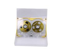 Xnuiasqe Disque de Bande Vierge 55 Minutes Double Face Métal Disque Ouvert Bobine à Bobine Cassette Vierge Disque B