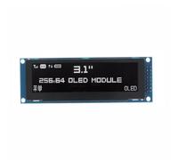 Xnuiasqe Écran OLED 3,12 Pouces 256x64 SSD1322 Pilote Module LCD Graphique Parallèle/SPI Pin de Soudage pour /C51