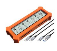 Xnuiasqe Enceinte SSD M. 2 pour NVME Double Protocole avec Écran D'Affichage USB Type C