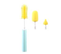 Xnuiasqe Ensemble de Brosses pour Bouteilles Multifonctionnelles, Brosse Électrique pour Tétines, Brosse en Silicone Rechargeable pour Verres, 360 Degrés, Nouveau.