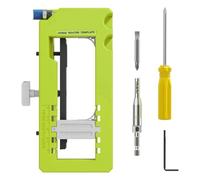 Xnuiasqe Gabarit de Charnière de Porte, Gabarit de Routeur de Charnière de Porte, Kit D'Installation de Charnière de Porte Adapté à une Longueur de 3 à 5 Pouces et 1/4 Pouce ou 5/8 Pouce