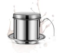 Xnuiasqe Goutteur à Café Vietnamien, Cafetière Vietnamienne Robuste avec Filtre Phin de 227 ML, pour Une Infusion Lente et Riche