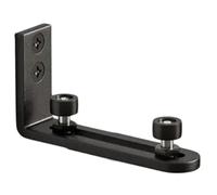 Xnuiasqe Guide Inférieur en Acier au Monté au Mur pour Portes de Grange avec Système de Rail de Sol à Double Roue.
